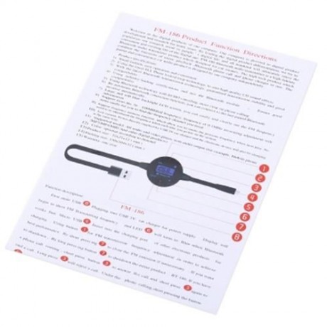 BF - 186 CAR FM BLUETOOTH 4.0 TRANSMITTER HANDS-FREE FUNCTION LCD SCREEN DISPLAY