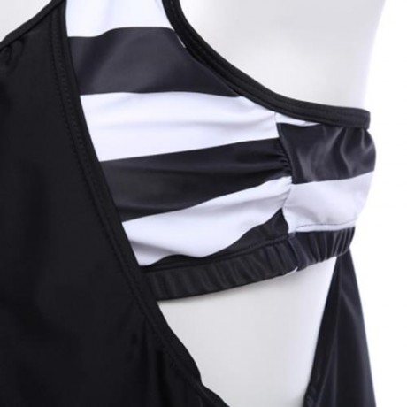 SEXY WIRELESS BIKINI STRIPE PRINT SWIMMING SUIT (STRIPE)