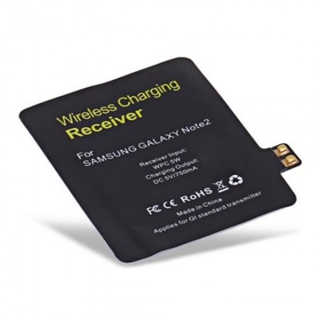 QI WIRELESS CHARGING TRANSMITTER RECEIVER FOR SAMSUNG GALAXY NOTE 2 (BLACK)