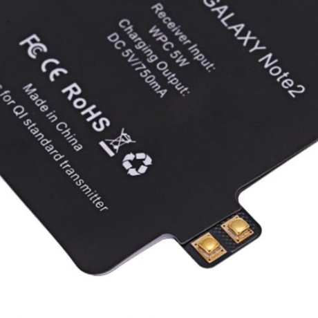 QI WIRELESS CHARGING TRANSMITTER RECEIVER FOR SAMSUNG GALAXY NOTE 2 (BLACK)
