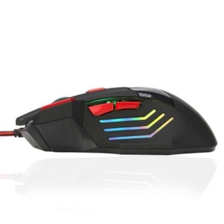 HXSJ H100 3200DPI WIRED OPTICAL GAME MOUSE WITH EXCHANGED MODE BREATHING LIGHT (BLACK)