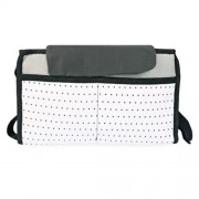 CONVENIENT CHILD CART LARGE STORAGE MOTHER BAG (BLACK)