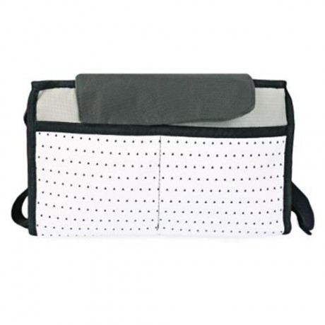CONVENIENT CHILD CART LARGE STORAGE MOTHER BAG (BLACK)