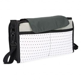 CONVENIENT CHILD CART LARGE STORAGE MOTHER BAG (BLACK)