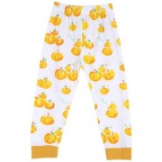 STYLISH HALLOWEEN LANTERN PRINT ELASTIC WAIST PANTS FOR BABY (WHITE)