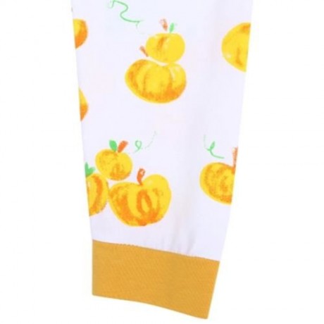 STYLISH HALLOWEEN LANTERN PRINT ELASTIC WAIST PANTS FOR BABY (WHITE)