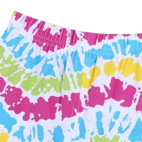 INFANT BABY GIRL CHILD PRINT ELASTIC LONG PANTS LEGGINGS (WAVE PATTERN)