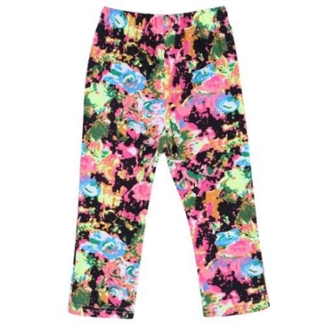 INFANT BABY GIRL CHILD PRINT ELASTIC LONG PANTS LEGGINGS (INKJET PATTERN)