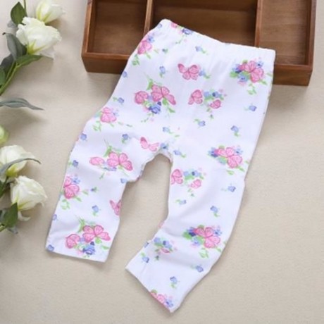 INFANT BABY GIRL CHILD PRINT ELASTIC LONG PANTS LEGGINGS (BUTTERFLY SHAPE)