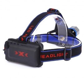 DC 5V 30W 2000LM 3 MODES RECHARGEABLE LED DUAL HEADLAMP ZOOMING LIGHT (BLACK)
