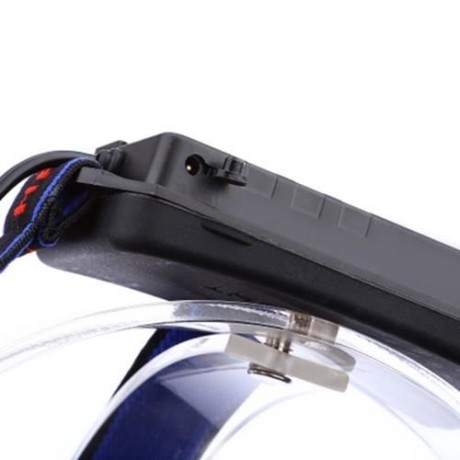 DC 5V 30W 2000LM 3 MODES RECHARGEABLE LED DUAL HEADLAMP ZOOMING LIGHT (BLACK)