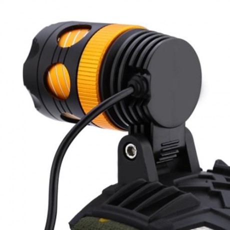 DC 5V 20W 2000LM 3 MODES RECHARGEABLE LED FOCUS HEADLAMP FISHING LIGHT (BLACK AND ROSE GOL