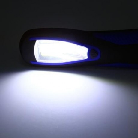 MAGNET MAINTENANCE LED FLASHLIGHT WORK LIGHT WITH HOOK (BLUE AND BLACK)