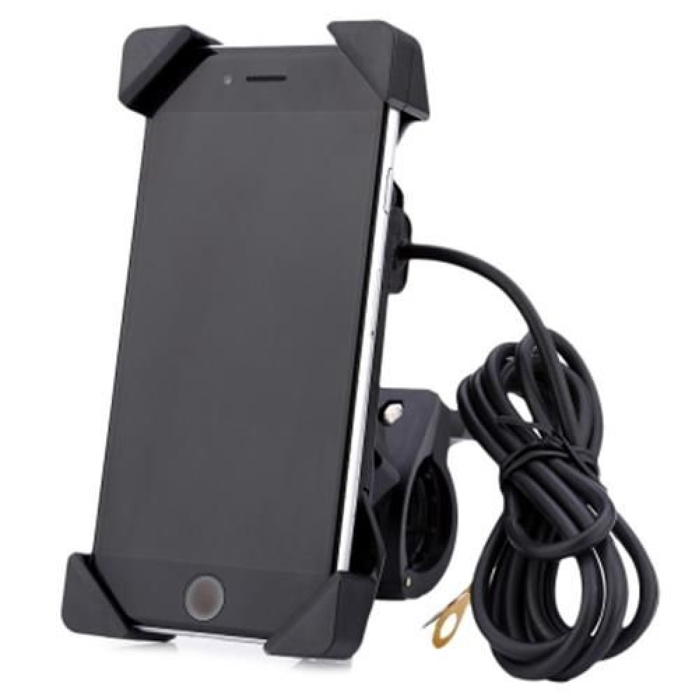 IZTOSS 2 IN 1 MOTORCYCLE HANDLEBAR ELASTIC CELLPHONE STAND HOLDER USB CHARGER POWER OUTLET IZTOSS 2 IN 1 MOTORCYCLE HANDLEBAR ELASTIC CELLPHONE STAND HOLDER USB CHARGER POWER OUTLET