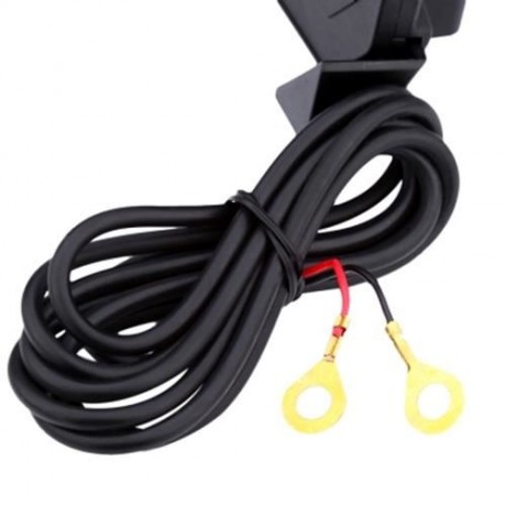 IZTOSS 2 IN 1 MOTORCYCLE HANDLEBAR ELASTIC CELLPHONE STAND HOLDER USB CHARGER POWER OUTLET