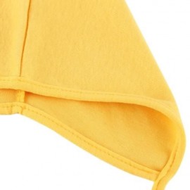 PRETTY PURE COLOR SMALL LACE-UP BABY HAT (YELLOW)