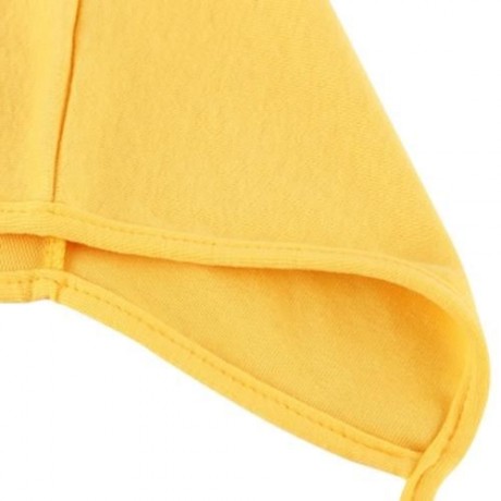 PRETTY PURE COLOR SMALL LACE-UP BABY HAT (YELLOW)