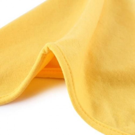 PRETTY PURE COLOR SMALL LACE-UP BABY HAT (YELLOW)