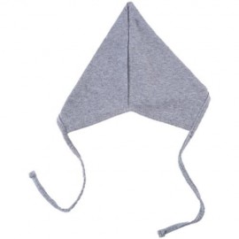 PRETTY PURE COLOR SMALL LACE-UP BABY HAT (LIGHT GRAY)