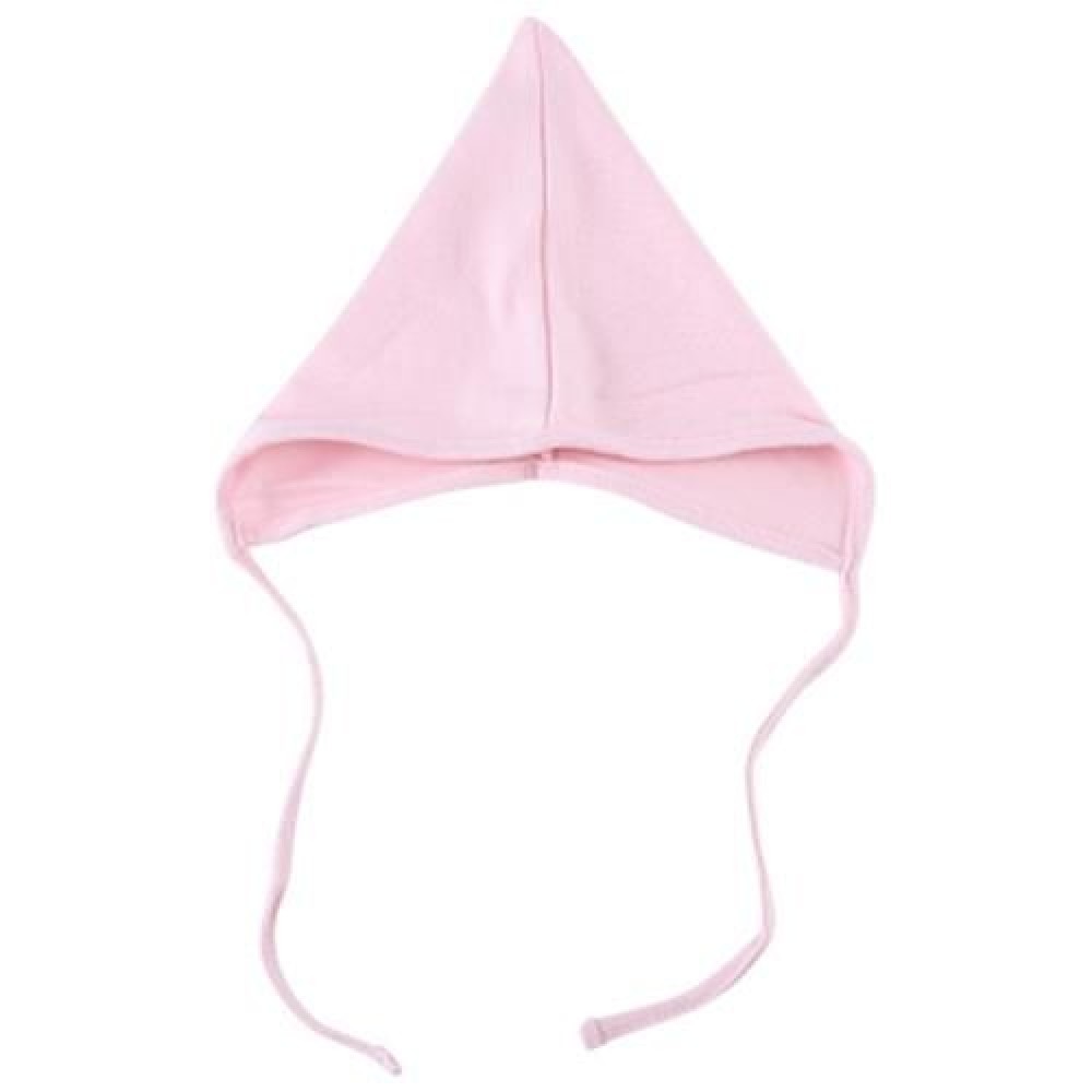 PRETTY PURE COLOR SMALL LACE-UP BABY HAT (PINK)