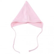 PRETTY PURE COLOR SMALL LACE-UP BABY HAT (PINK)