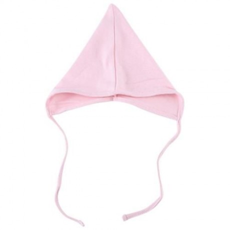 PRETTY PURE COLOR SMALL LACE-UP BABY HAT (PINK)