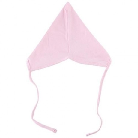 PRETTY PURE COLOR SMALL LACE-UP BABY HAT (PINK)