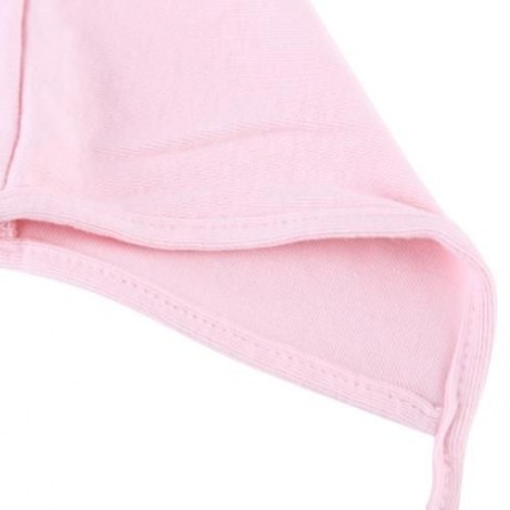 PRETTY PURE COLOR SMALL LACE-UP BABY HAT (PINK)