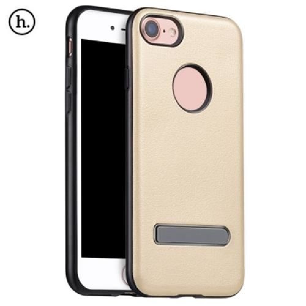 HOCO CREATIVE PU LEATHER COVER CASE WITH METAL MAGNET STAND FOR IPHONE 7 4.7 INCH (GOLDEN) HOCO CREATIVE PU LEATHER COVER CASE WITH METAL MAGNET STAND FOR IPHONE 7 4.7 INCH (GOLDEN)