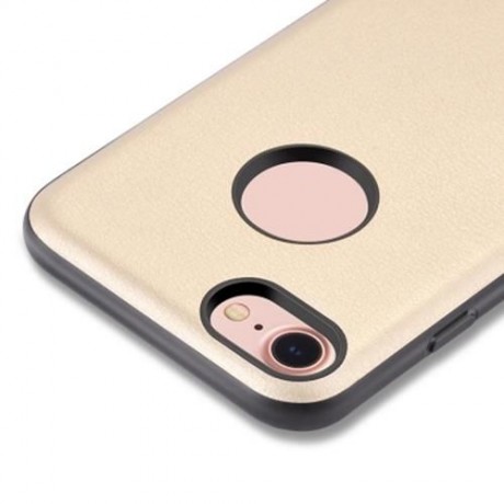 HOCO CREATIVE PU LEATHER COVER CASE WITH METAL MAGNET STAND FOR IPHONE 7 4.7 INCH (GOLDEN)