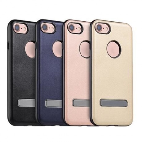HOCO CREATIVE PU LEATHER COVER CASE WITH METAL MAGNET STAND FOR IPHONE 7 4.7 INCH (GOLDEN)