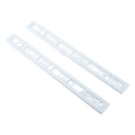 2PCS FONDANT ARTWORK STYLE CAKE COOKIE MOLD DECORATING CUTTER (WHITE)