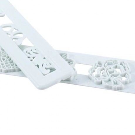 2PCS FONDANT CAKE COOKIE FLOWER BIRD MOLD DECORATING CUTTER (LIGHT GREEN)