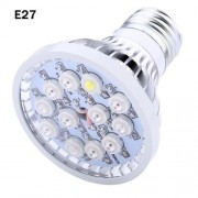 E27 12W AC 85 - 265V LED MINI GROW LIGHT WITH 12 LEDS (SILVER)