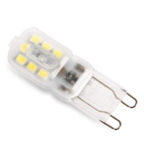 G9 220V 2.5W 200 - 250LM 14 LEDS DIMMABLE BULB WITH TRANSPARENT MASK (COOL WHITE LIGHT)