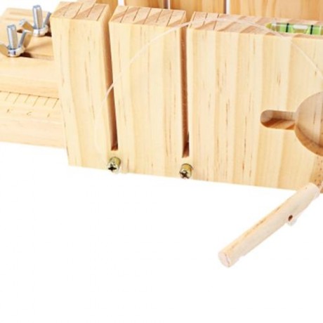 HOUSEHOLD WOODEN SOAP CUTTER BOX PINE MATERIAL BALANCING APPARATUS ACCURATE ADJUSTABLE FRO