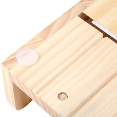 HOUSEHOLD WOODEN SOAP CUTTER BOX PINE MATERIAL BALANCING APPARATUS ACCURATE ADJUSTABLE FRO