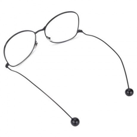 CASUAL OVERSIZE METAL FRAME UNISEX MYOPIA GLASSES (BLACK)