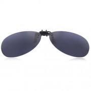 STYLISH COLOR COATED POLARIZED UNISEX SUNGLASSES CLIP (GRAY)