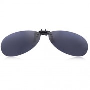 STYLISH COLOR COATED POLARIZED UNISEX SUNGLASSES CLIP (GRAY)