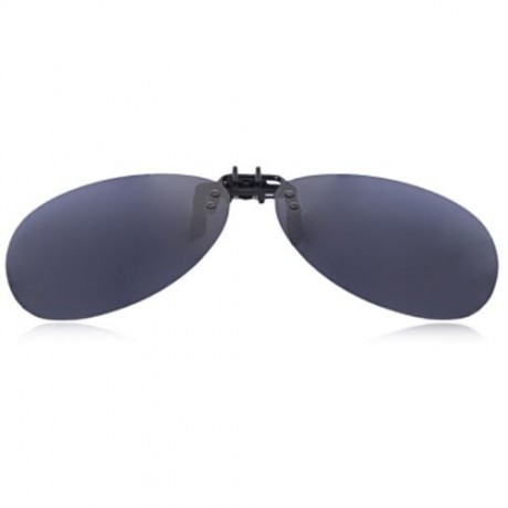 STYLISH COLOR COATED POLARIZED UNISEX SUNGLASSES CLIP (GRAY)