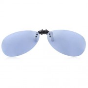 STYLISH COLOR COATED POLARIZED UNISEX SUNGLASSES CLIP (SHALLOW SILVER)