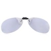 STYLISH COLOR COATED POLARIZED UNISEX SUNGLASSES CLIP (REFLECTIVE WHITE COLOR)