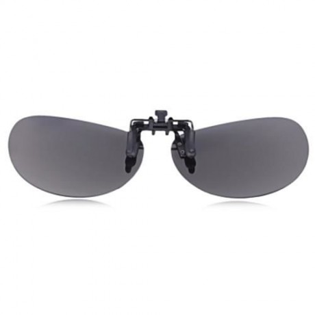 STYLISH COLOR COATED POLARIZED UNISEX SUNGLASSES CLIP (REFLECTIVE WHITE COLOR)