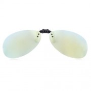 STYLISH COLOR COATED POLARIZED UNISEX SUNGLASSES CLIP (REFLECTIVE GOLD COLOR)