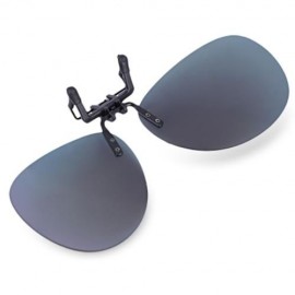 STYLISH COLOR COATED POLARIZED UNISEX SUNGLASSES CLIP (RED VIOLET)