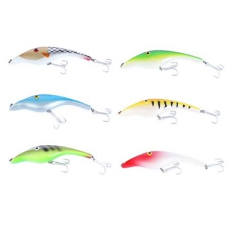 PROBEROS HARD FISH SHAPE FISHING CRANK BAIT (COLORMIX)
