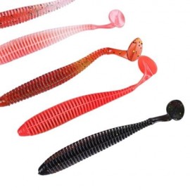 PROBEROS 10 COLOR SOFT WORM FISH LURE BAIT FISHING ACCESSORY TACKLE (COLORMIX)