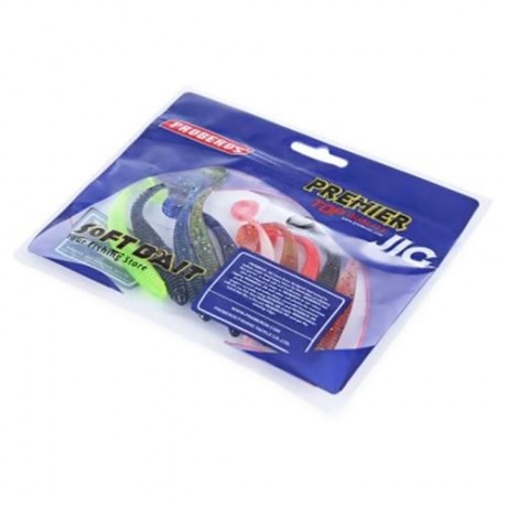 PROBEROS 10 COLOR SOFT WORM FISH LURE BAIT FISHING ACCESSORY TACKLE (COLORMIX)