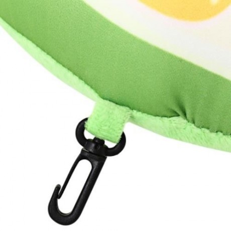 PORTABLE FRUIT U SHAPED PILLOW FOAM PARTICLES SOFT CUSHION FOR HOME TRAVEL (YELLOW)